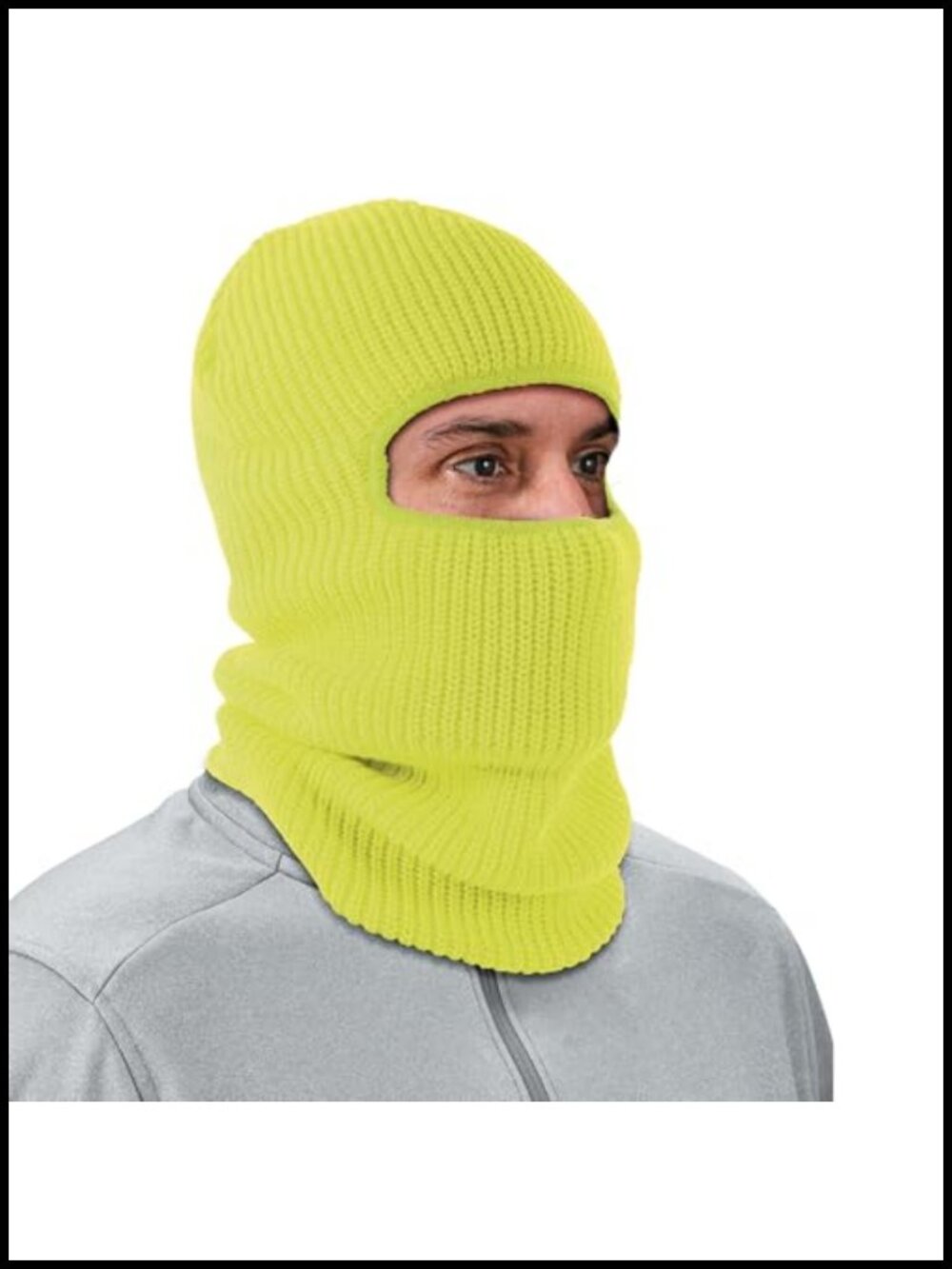 Ergodyne N-Ferno 6829 Balaclava Face Mask 2-Layer Acrylic Rib Knit